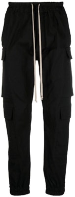 RICK OWENS SS23 Seluar Jogger Cargo Hitam dengan Tali Serut. RU01C4337TE-09 Buy RICK OWENS SS23 Seluar Jogger Cargo Hitam dengan Tali Serut. RU01C4337TE-09