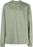 RICK OWENS SS23 Green Solid Color Crewneck Pullover Sweatshirt RU01C4277BA-55 RICK OWENS SS23 Green Solid Color Crewneck Pullover Sweatshirt RU01C4277BA-55