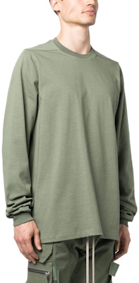 RICK OWENS SS23 Green Solid Color Crewneck Pullover Sweatshirt RU01C4277BA-55 Purchase RICK OWENS SS23 Green Solid Color Crewneck Pullover Sweatshirt RU01C4277BA-55