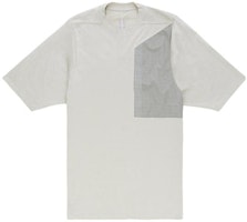 RICK OWENS SS23 Patch Crewneck T-Shirt Pearl White. RU01C4270JARG08 RICK OWENS SS23 Patch Crewneck T-Shirt Pearl White. RU01C4270JARG08