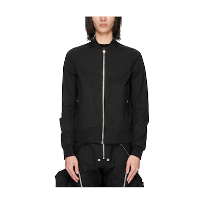 RICK OWENS SS23 Reversible Bomber Jacket Solid Black Spring Summer. RU01C4790TEJP2-0909P2