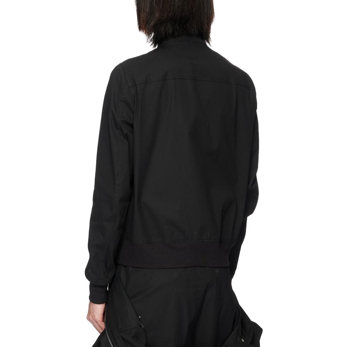 Purchase RICK OWENS SS23 Bomber Jacket Hitam Reversible Musim Bunga Panas. RU01C4790TEJP2-0909P2