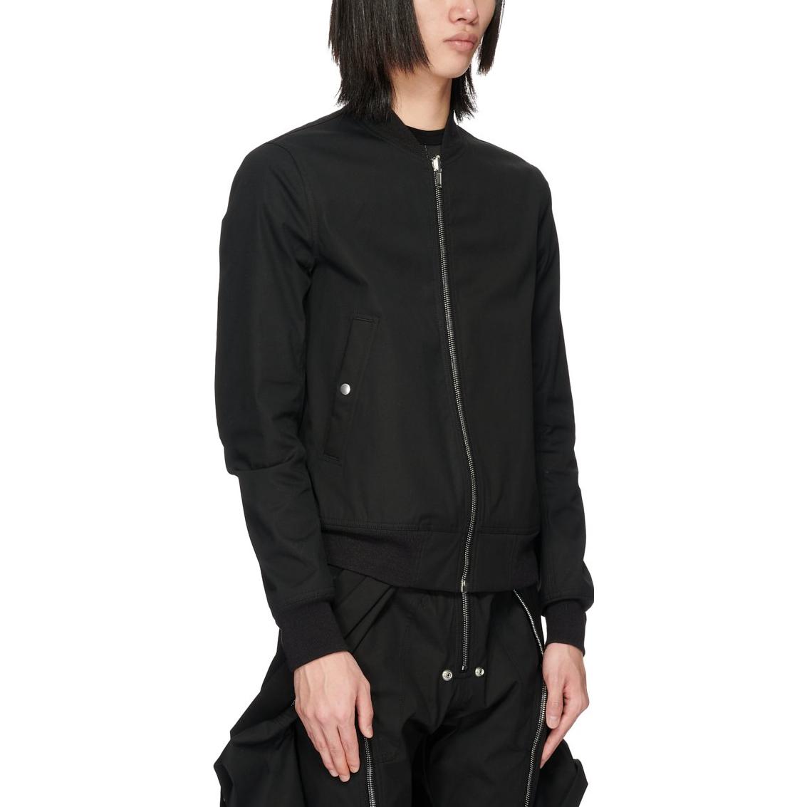Details for RICK OWENS SS23 Bomber Jacket Hitam Reversible Musim Bunga Panas. RU01C4790TEJP2-0909P2