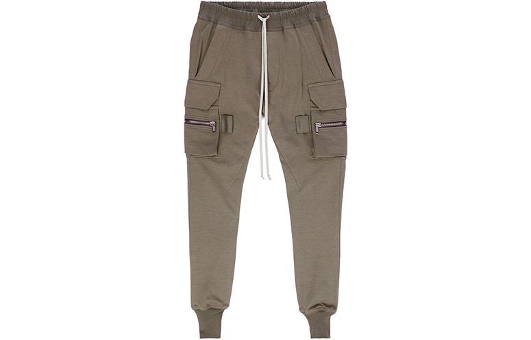 Order RICK OWENS SS23 Seluar Jogger Cargo Drawstring Kelabu Debu. RU01C4396BA-34