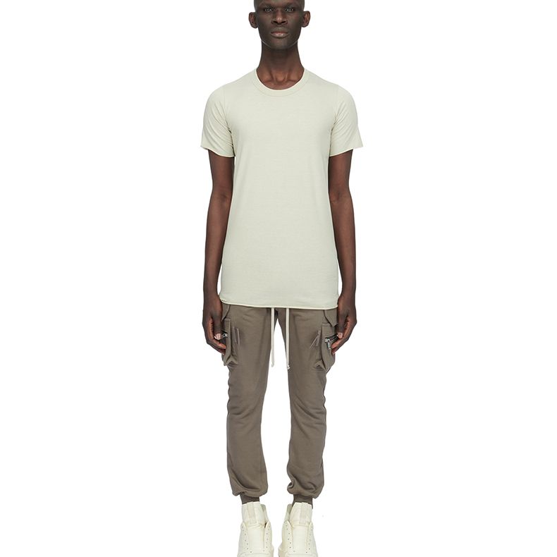 Lookbook RICK OWENS SS23 Seluar Jogger Cargo Drawstring Kelabu Debu. RU01C4396BA-34