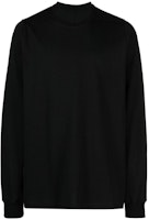 Rick Owens SS23 Black Crewneck Pullover Sweatshirt RU01C4277BA-09 Rick Owens SS23 Black Crewneck Pullover Sweatshirt RU01C4277BA-09