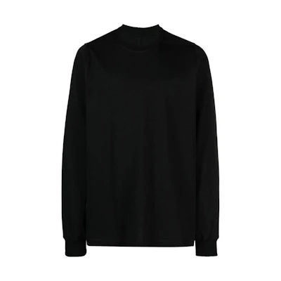 Rick Owens SS23 Black Crewneck Pullover Sweatshirt RU01C4277BA-09