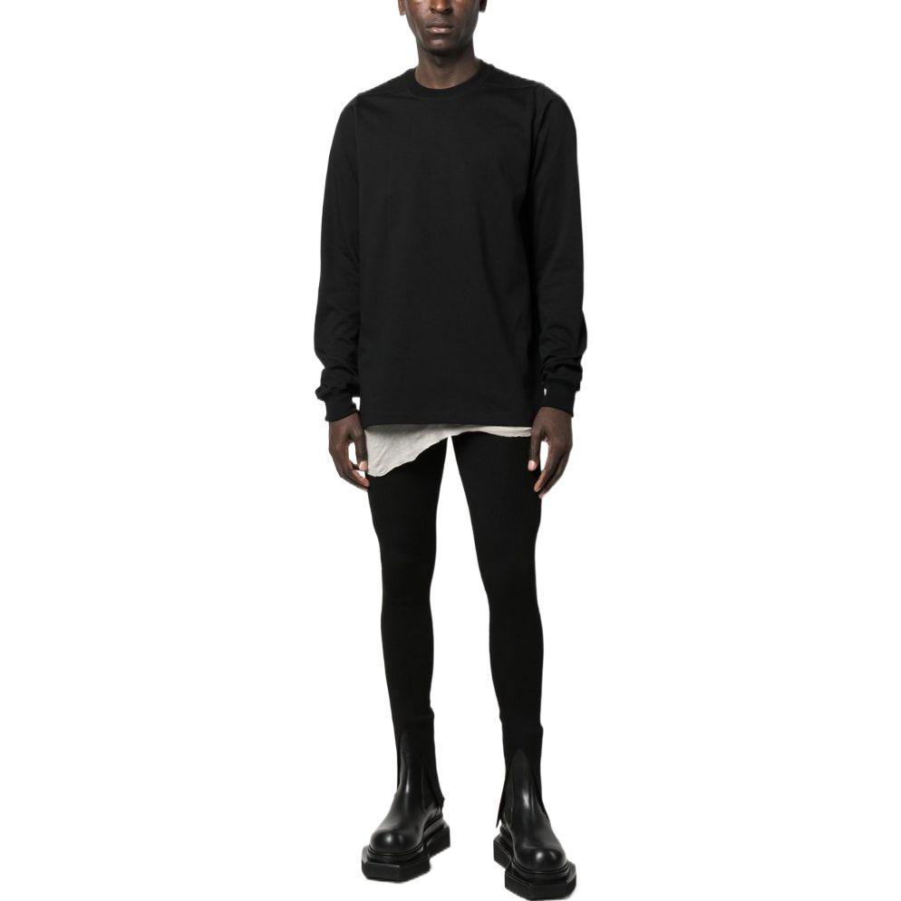 Lookbook Rick Owens SS23 Black Crewneck Pullover Sweatshirt RU01C4277BA-09