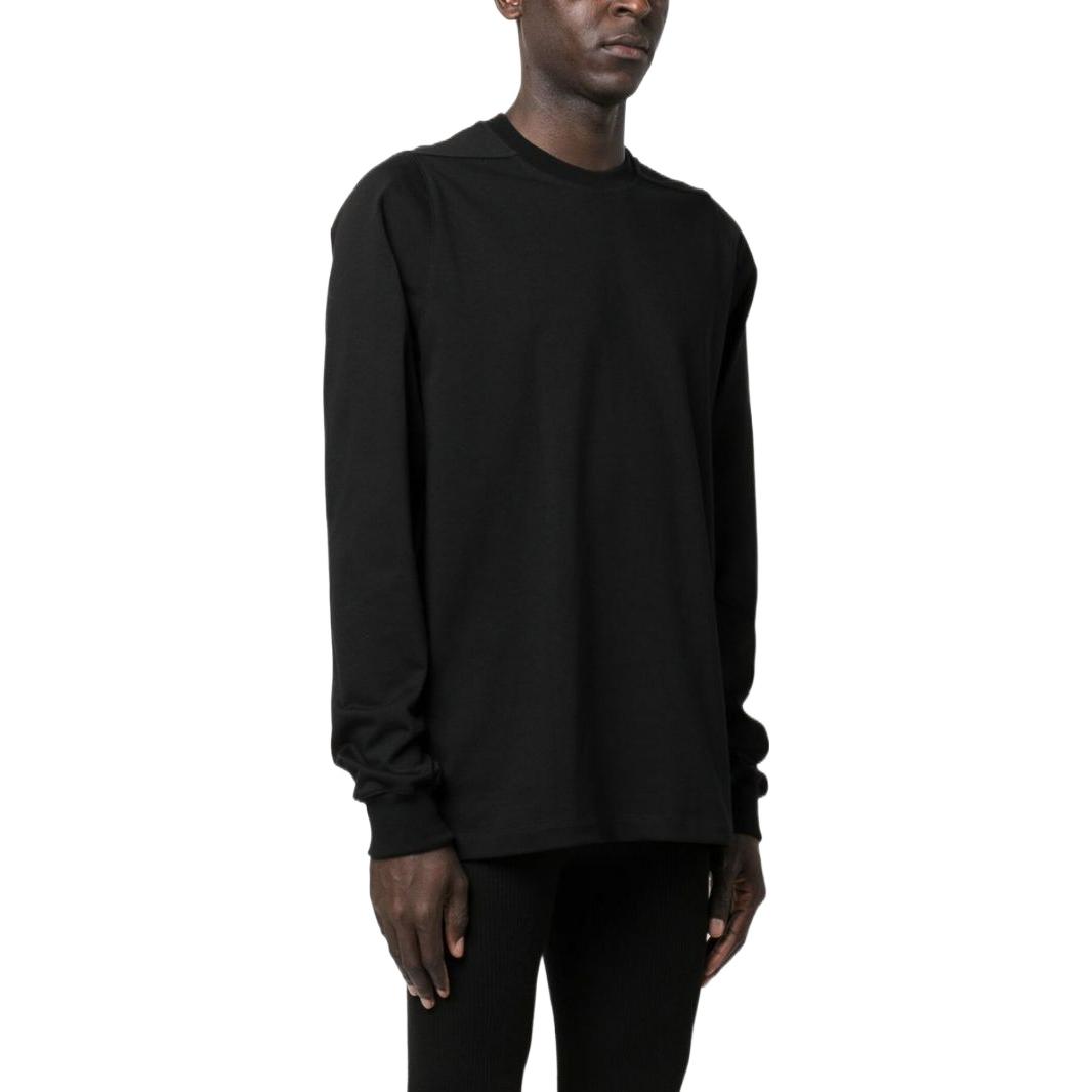 Purchase Rick Owens SS23 Black Crewneck Pullover Sweatshirt RU01C4277BA-09