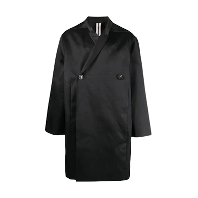 Rick Owens SS23 Black Double-Breasted Long Sleeve Jacket RR02B2904CDD109
