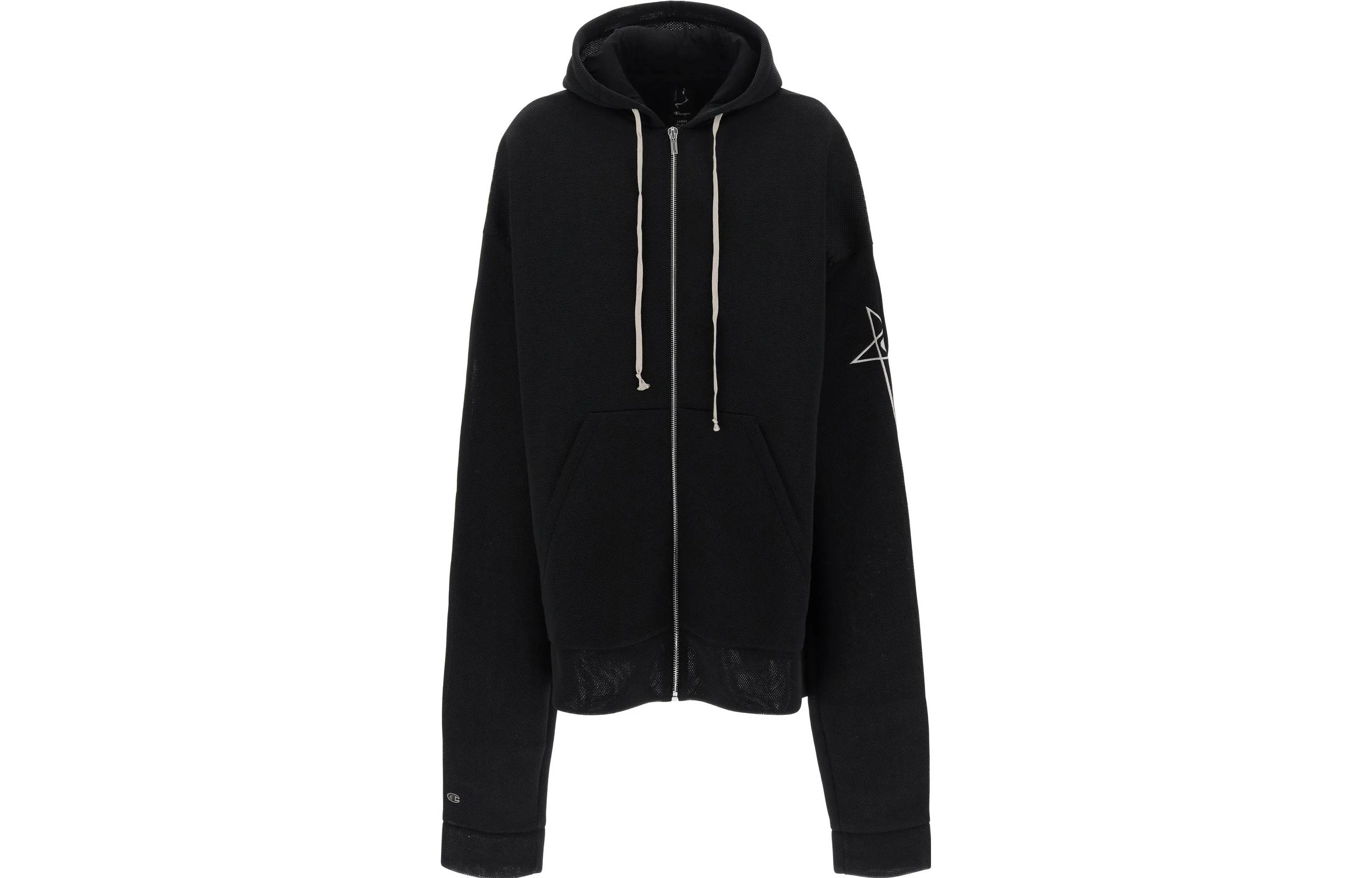 Rick Owens SS23 Black Oversized Casual Jacket CM02C9224CHENET309