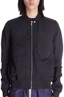 Rick Owens SS23 Black Oversized Long Sleeve Bomber Jacket Collection DU01C6774MU-09 Rick Owens SS23 Black Oversized Long Sleeve Bomber Jacket Collection DU01C6774MU-09