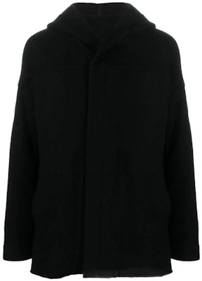 RICK OWENS SS23 Jaket Butang Berhud Bulu Hitam Fesyen RU02C7779WFN09 Buy RICK OWENS SS23 Jaket Butang Berhud Bulu Hitam Fesyen RU02C7779WFN09