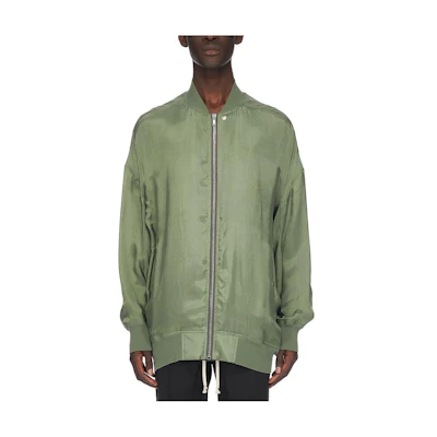 Rick Owens SS23 EDFU Green Zip-Up Loose-Fit Jacket for Men RU01C4795J-55