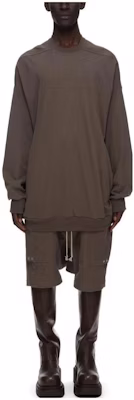 Rick Owens SS23 Luxor Splintered Peter Oversized Sweatshirt Brown Heavy Jersey RU02C7278BA-34 Buy Rick Owens SS23 Luxor Splintered Peter Oversized Sweatshirt Brown Heavy Jersey RU02C7278BA-34