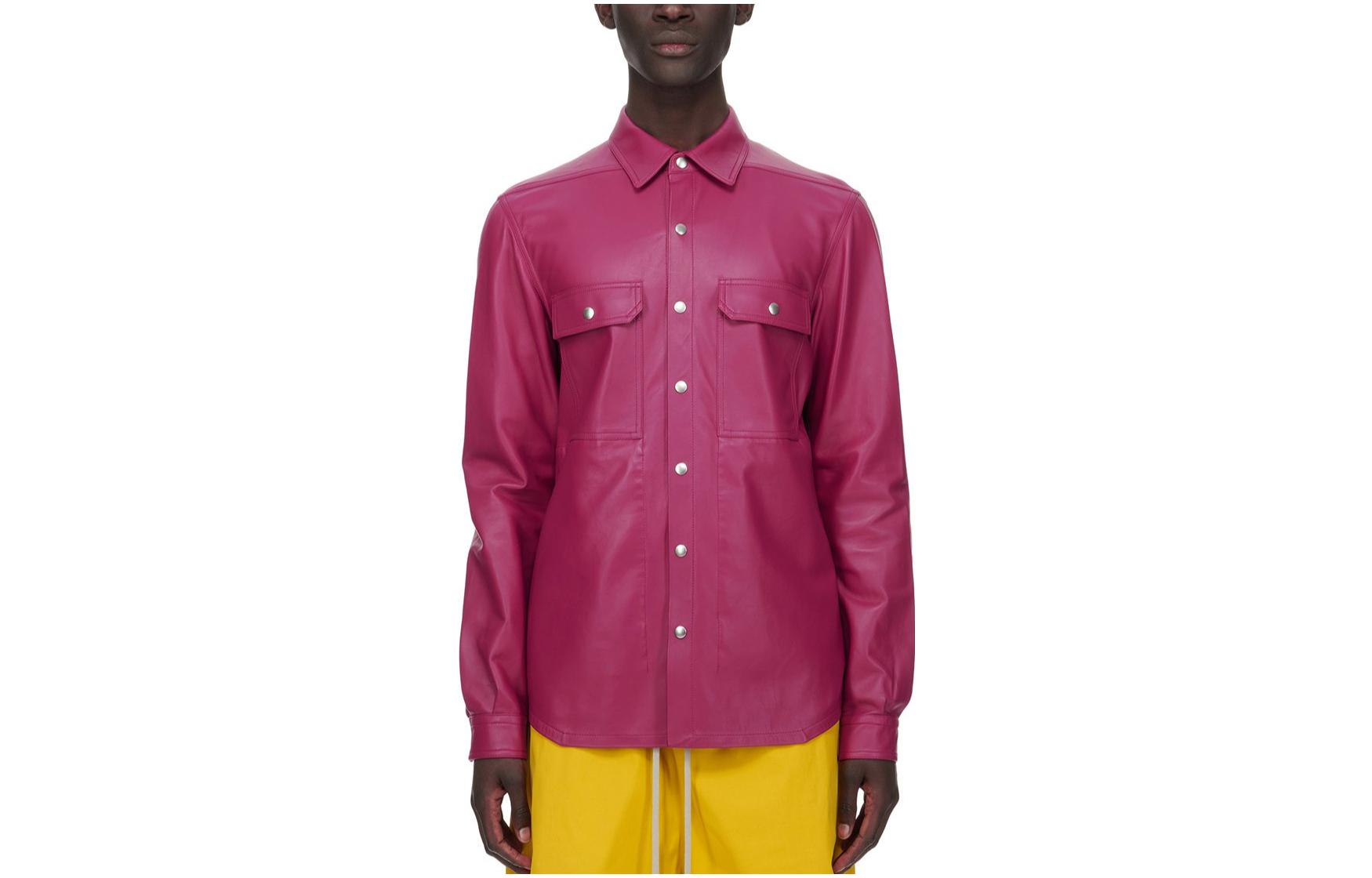 Rick Owens SS23 Pink Solid Single-Breasted Jacket RU01C4729LLP-23