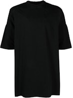 RICK OWENS SS23 Plain Black Crewneck Short Sleeve T-Shirt Men RU01C4275BA-09 RICK OWENS SS23 Plain Black Crewneck Short Sleeve T-Shirt Men RU01C4275BA-09