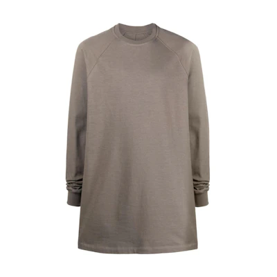 Rick Owens SS23 Plain Brown Crewneck Long Sleeve Sweatshirt Mens RU01C4280BA-34
