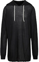 Rick Owens SS23 Sheer Drawstring Hoodie Black RU01C4285UC-09 Rick Owens SS23 Sheer Drawstring Hoodie Black RU01C4285UC-09