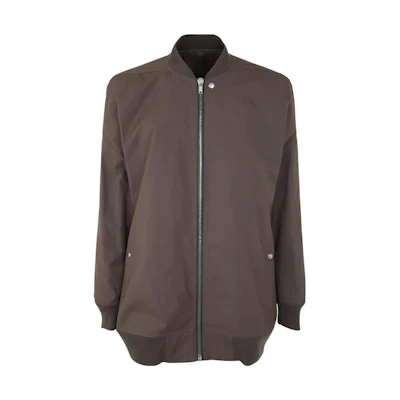 Rick Owens SS23 Solid Brown Zip-Up Casual Long-Sleeve Jacket RU01C4795TF34