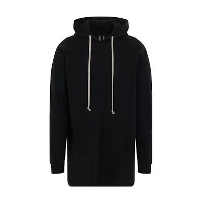 Rick Owens SS23 Solid Color Hoodie Black Long Sleeve RU01C4285BA-09
