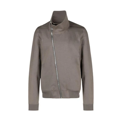 Rick Owens SS23 Solid Color Zip-Up Track Jacket Brown RU01C4272BA-34
