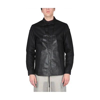 Rick Owens SS23 Solid Patchwork Black Long-Sleeve Jacket RR01C4706COMBO2-09