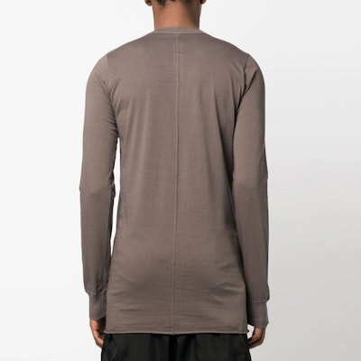 リック・オウエンス SS23 ソリッド プルオーバー クルーネック 長袖 Tシャツ ブラウン メンズ. RU01C4252JA34 Shop リック・オウエンス SS23 ソリッド プルオーバー クルーネック 長袖 Tシャツ ブラウン メンズ. RU01C4252JA34