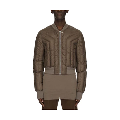 Rick Owens SS23 Solid Zip-Up Slim-Fit Long Sleeve Jacket Brown RU02C7798NPD2-34