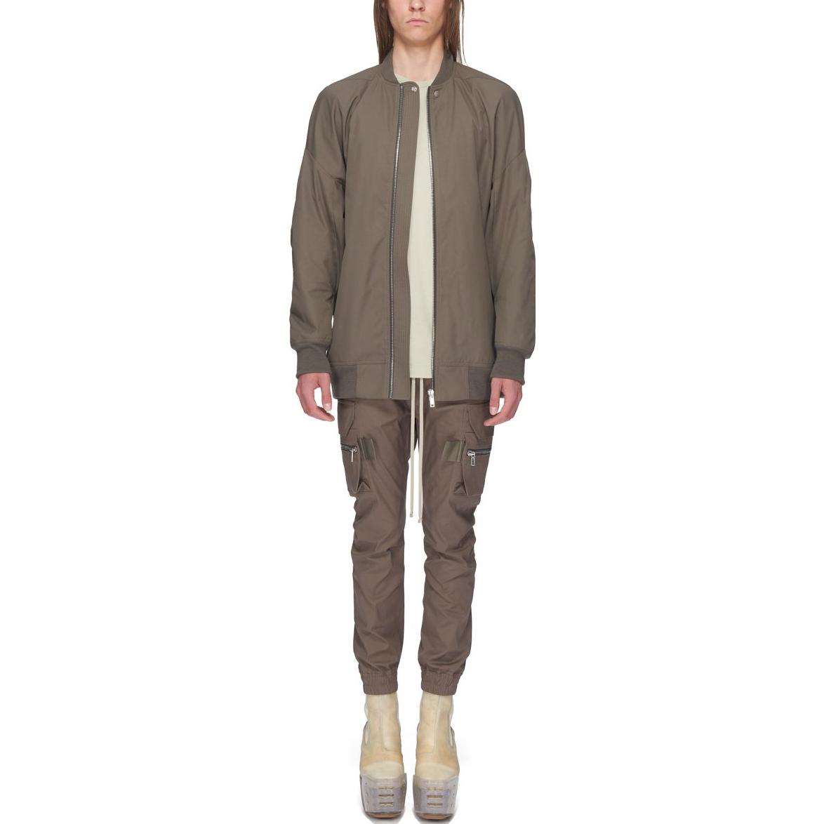 Shop Rick Owens SS23 Seluar Joggers Zip Poket Knit - Taupe Beige. RU01C4396TE-34