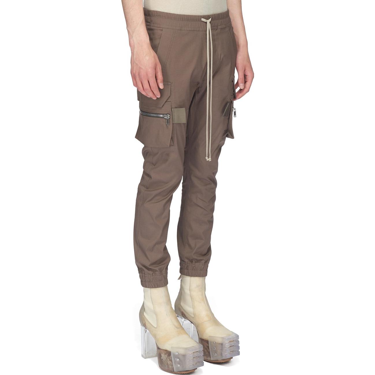 Purchase Rick Owens SS23 Seluar Joggers Zip Poket Knit - Taupe Beige. RU01C4396TE-34