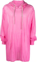 Rick Owens SS23 Translucent Drawstring Hoodie Pink RU01C4285UC-13 Rick Owens SS23 Translucent Drawstring Hoodie Pink RU01C4285UC-13