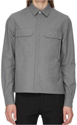 Rick Owens SS24 Jaket Pendek Longgar Kelabu Asap RL01D3234TWRP-118 Buy Rick Owens SS24 Jaket Pendek Longgar Kelabu Asap RL01D3234TWRP-118