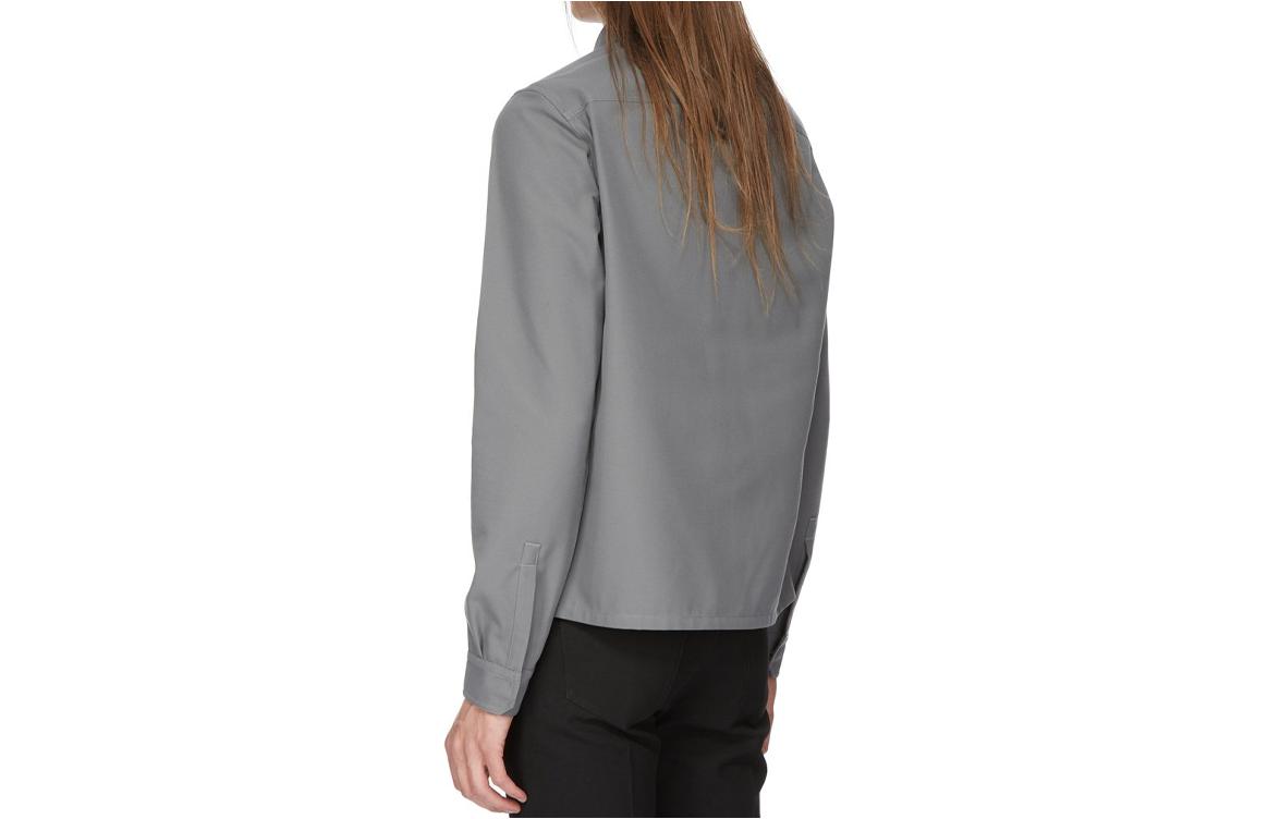 Lookbook Rick Owens SS24 Jaket Pendek Longgar Kelabu Asap RL01D3234TWRP-118