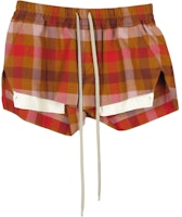 Rick Owens SS24 Checkerboard Print Drawstring Shorts Unisex Multicolor. RP01D2316CP Rick Owens SS24 Checkerboard Print Drawstring Shorts Unisex Multicolor. RP01D2316CP