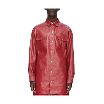 Rick Owens SS24 Loose Fit Pocket Jacket Red Men RU01D3728SCT-03