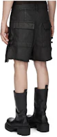Lookbook Rick Owens SS24 低腰寬鬆鉚釘工裝短褲 深灰色 RR01D3322DKBWLY-789909