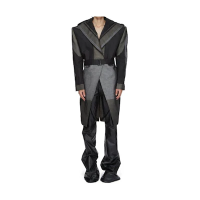 Rick Owens SS24 Multi-Color Hooded Pocket Jacket Men Black RR01D3900ORNC-09