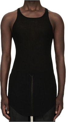 릭 오웬스 SS24 리브드 로우 헴 탱크탑 블랙. RF00M6150RC-09 Buy 릭 오웬스 SS24 리브드 로우 헴 탱크탑 블랙. RF00M6150RC-09