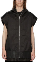 Rick Owens SS24 Sleeveless Zip Hoodie Jacket Black RR01D3705NBRLOY-09 Rick Owens SS24 Sleeveless Zip Hoodie Jacket Black RR01D3705NBRLOY-09