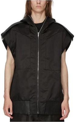 リックオウエンス SS24 ノースリーブ ジップフーディージャケット ブラック RR01D3705NBRLOY-09 Buy リックオウエンス SS24 ノースリーブ ジップフーディージャケット ブラック RR01D3705NBRLOY-09
