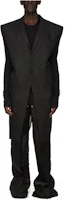 Rick Owens SS24 Solid Color Collared Button Jacket Men’s Black RR01D3901ORMR-09 Rick Owens SS24 Solid Color Collared Button Jacket Men’s Black RR01D3901ORMR-09