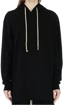 Rick Owens SS24 純色羅紋袖口連帽衫 黑色 RU01D3285BA-09 Buy Rick Owens SS24 純色羅紋袖口連帽衫 黑色 RU01D3285BA-09