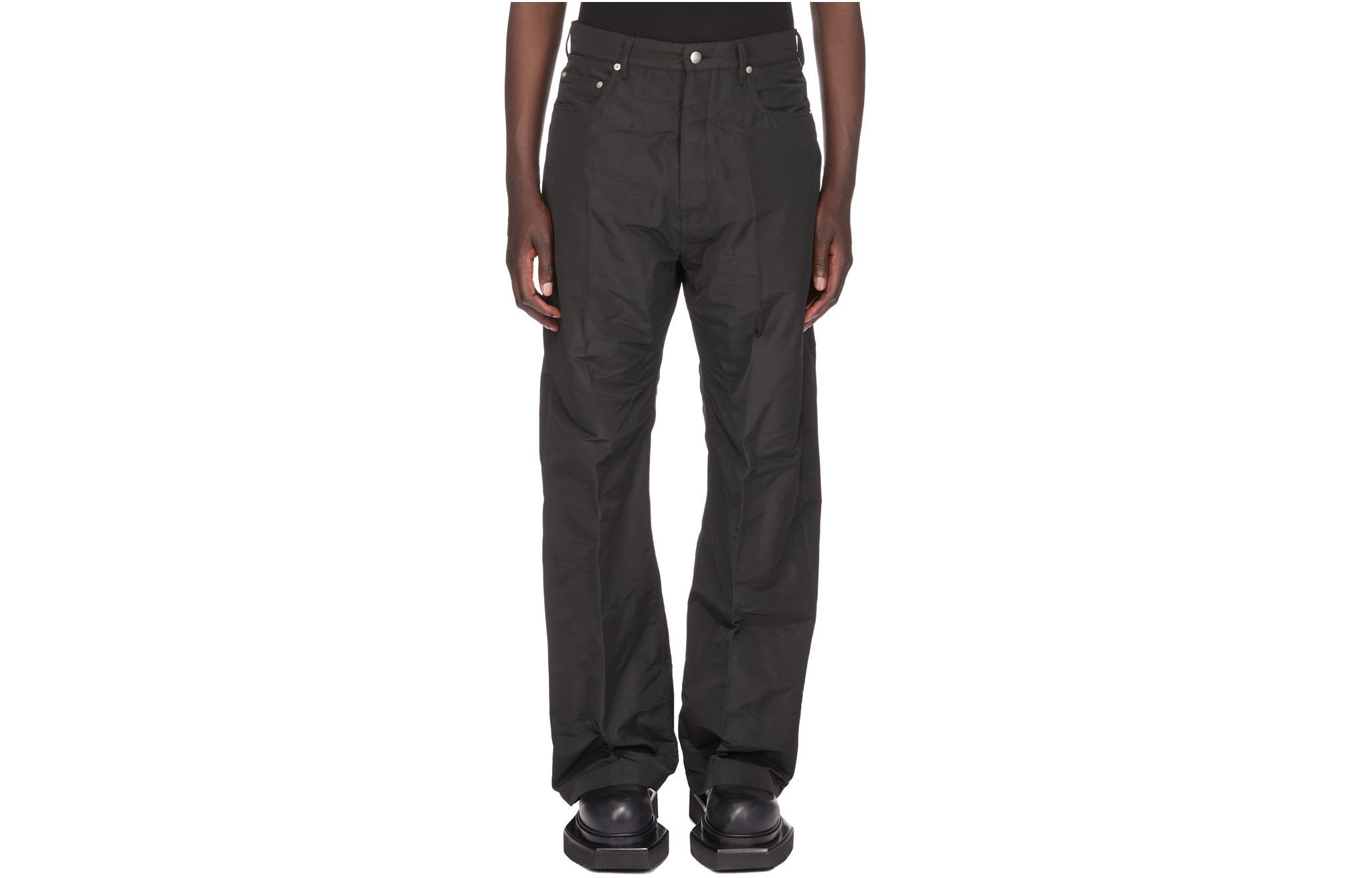 Order Rick Owens SS24 男款低腰寬鬆鉚釘牛仔褲 黑色 RU01D3333FK-09