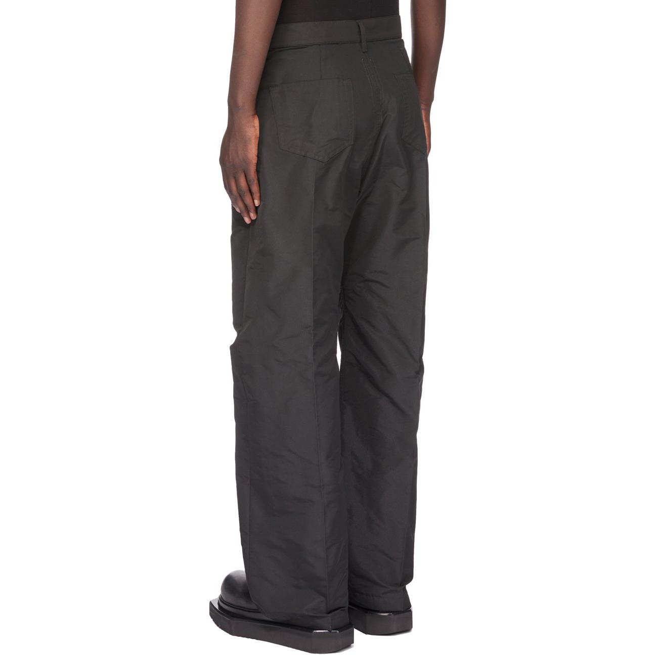 Shop Rick Owens SS24 男款低腰寬鬆鉚釘牛仔褲 黑色 RU01D3333FK-09