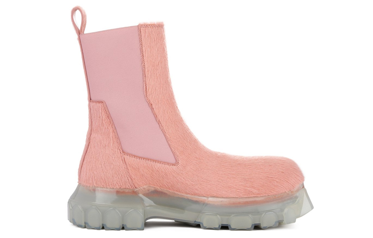 Rick Owens Strobe Beatle Bozo Bozo Chelsea Boot 'Pink Fur' 圖 2