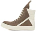 Buy Rick Owens Strobe Geobasket High ''Dust Milk'' Scarpe. RU02B2894-LCC-3411