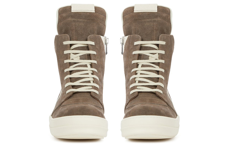 Lookbook Rick Owens Strobe Geobasket High ''Dust Milk'' Scarpe. RU02B2894-LCC-3411