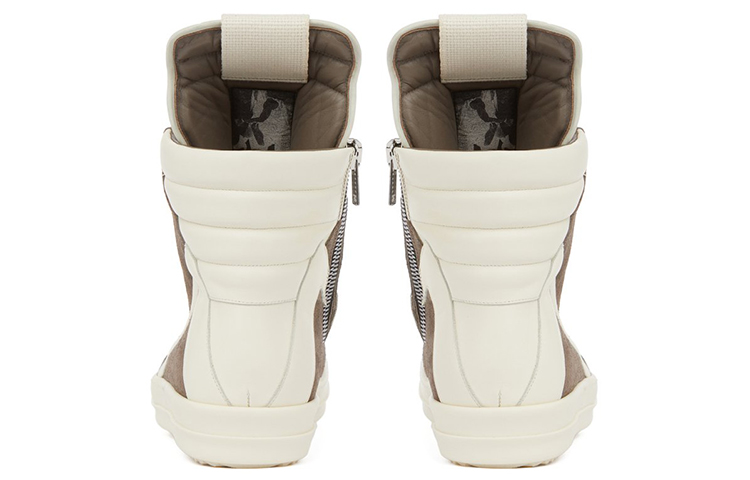Shop Rick Owens Strobe Geobasket High ''Dust Milk'' Scarpe. RU02B2894-LCC-3411