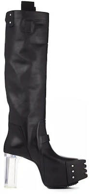Botas Altas Rick Owens Strobe 'Cuero de Ternero Negro Texturizado' RR02B2827LCGGR-990 Order Botas Altas Rick Owens Strobe 'Cuero de Ternero Negro Texturizado' RR02B2827LCGGR-990